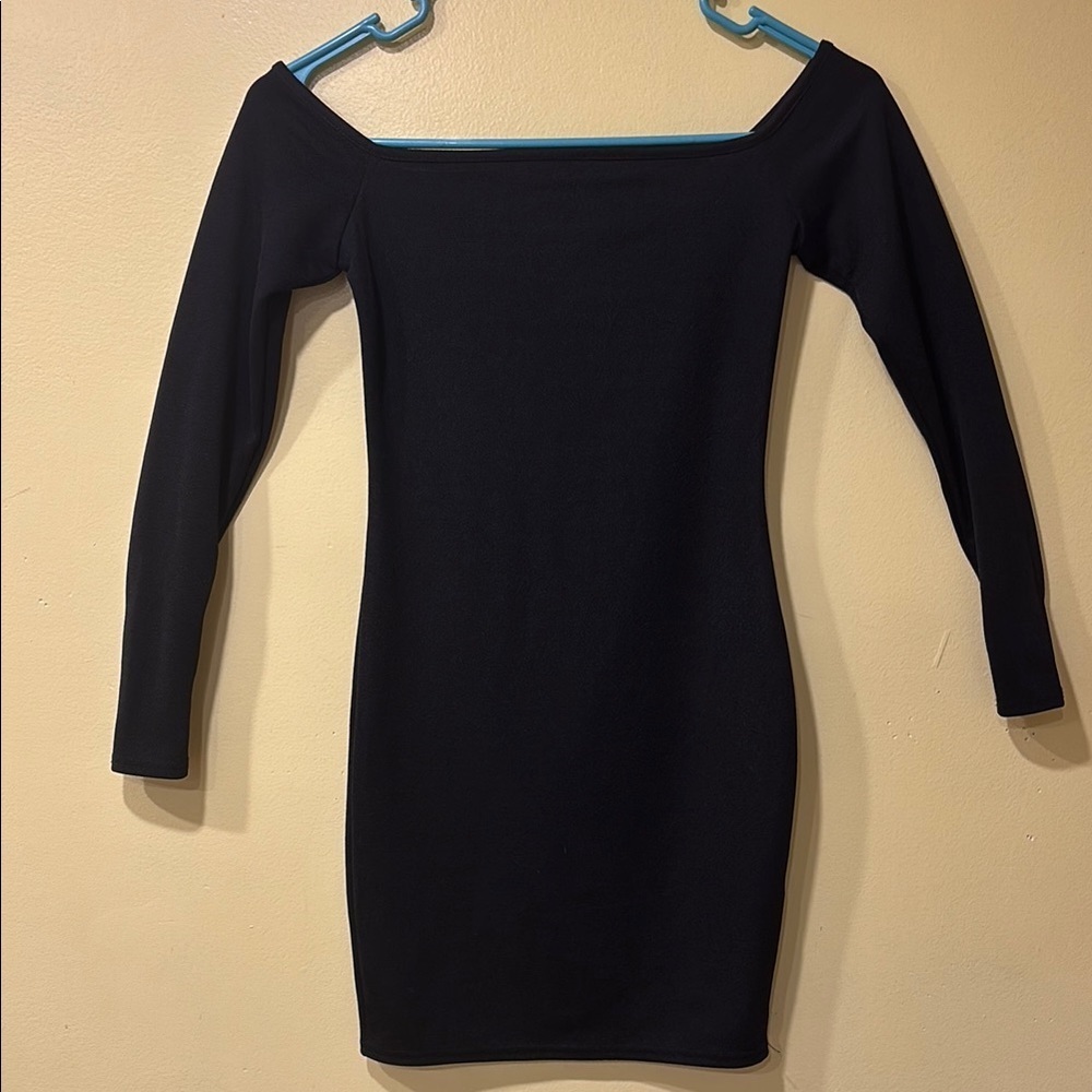 Elegant Black Off-Shoulder Dress